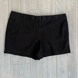 Ann Taylor Loft 100% Cotton Black Chino Short 3.5” Inseam Size 12